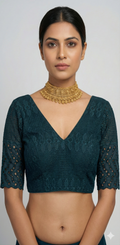 Blue Hakoba blouse