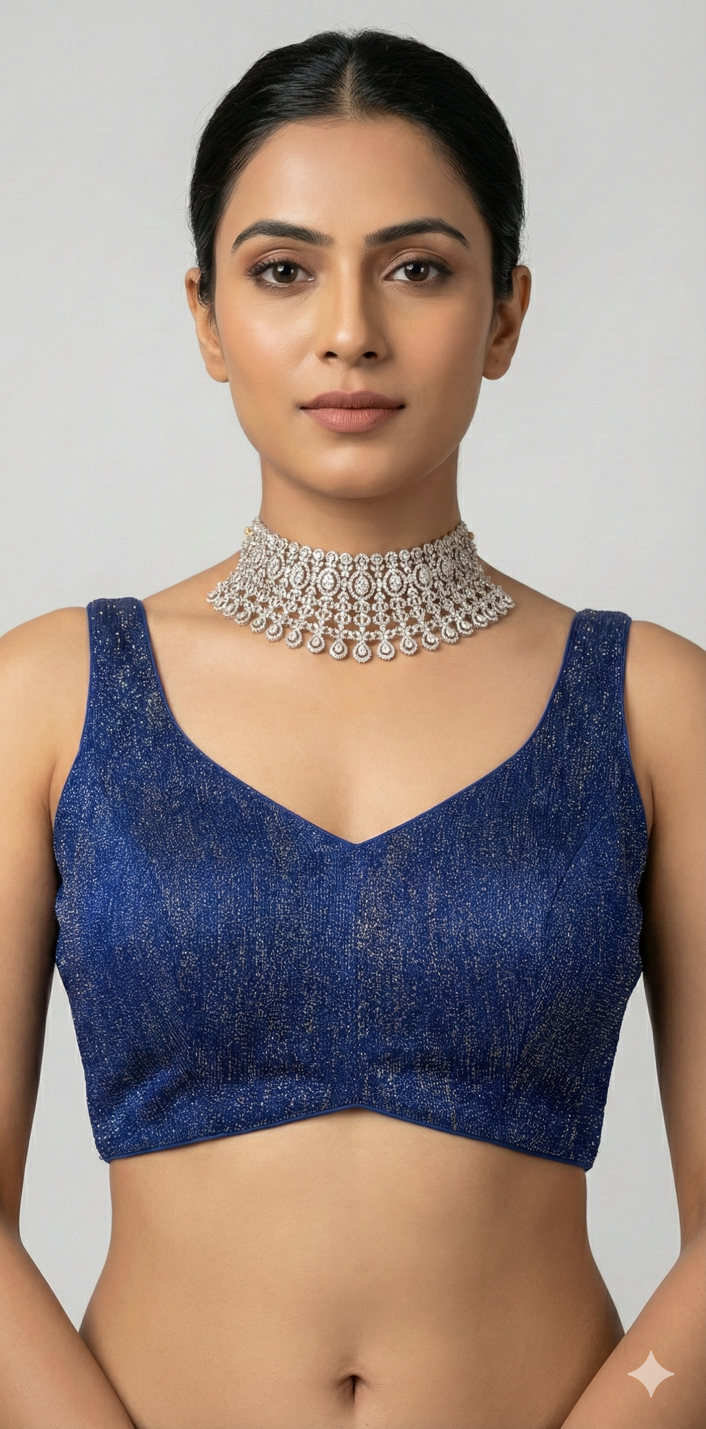 Navy blue blouse