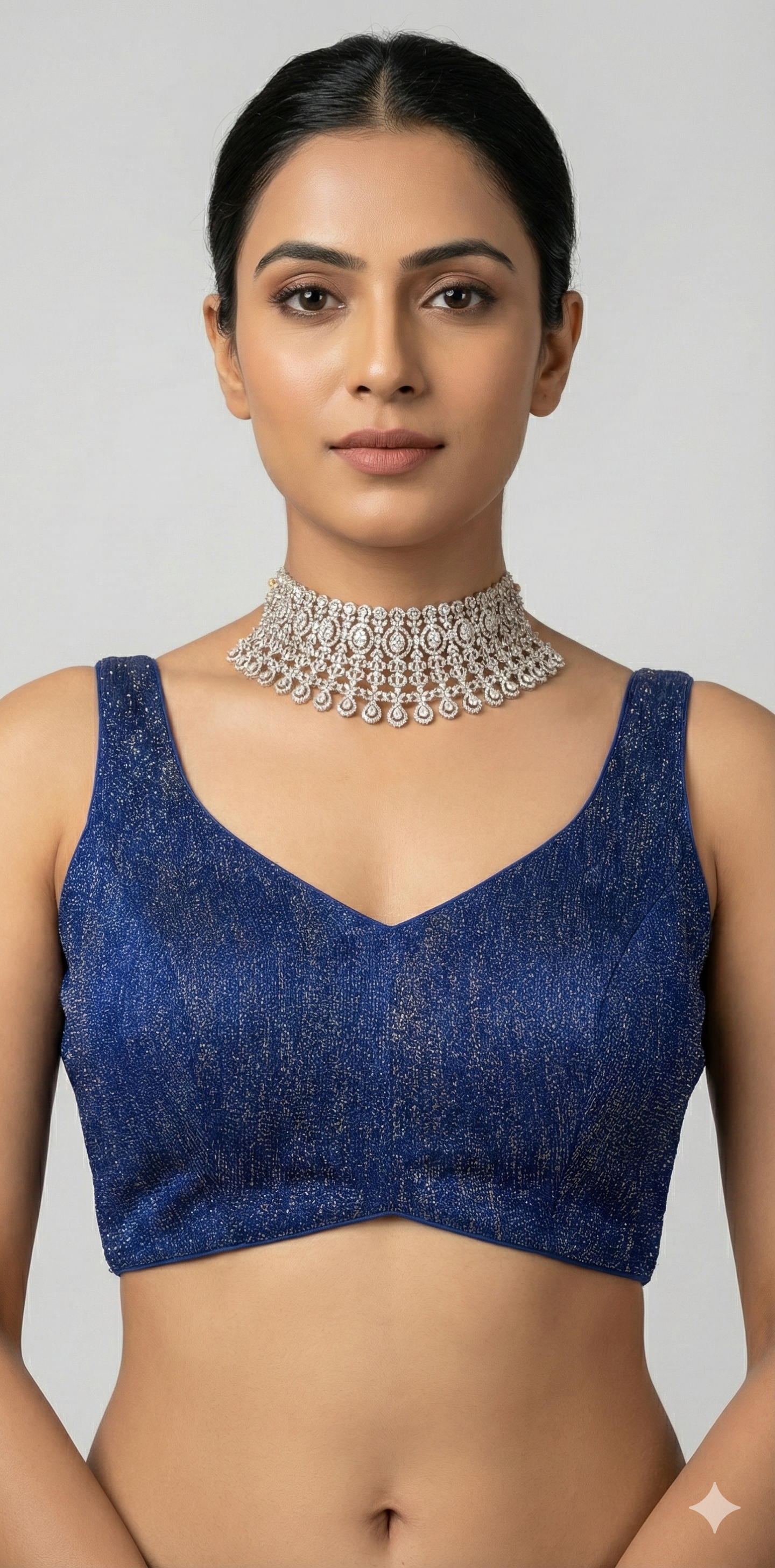 Navy blue blouse