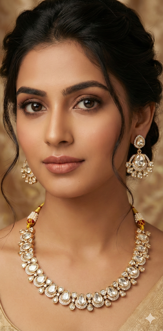 Necklace with earring