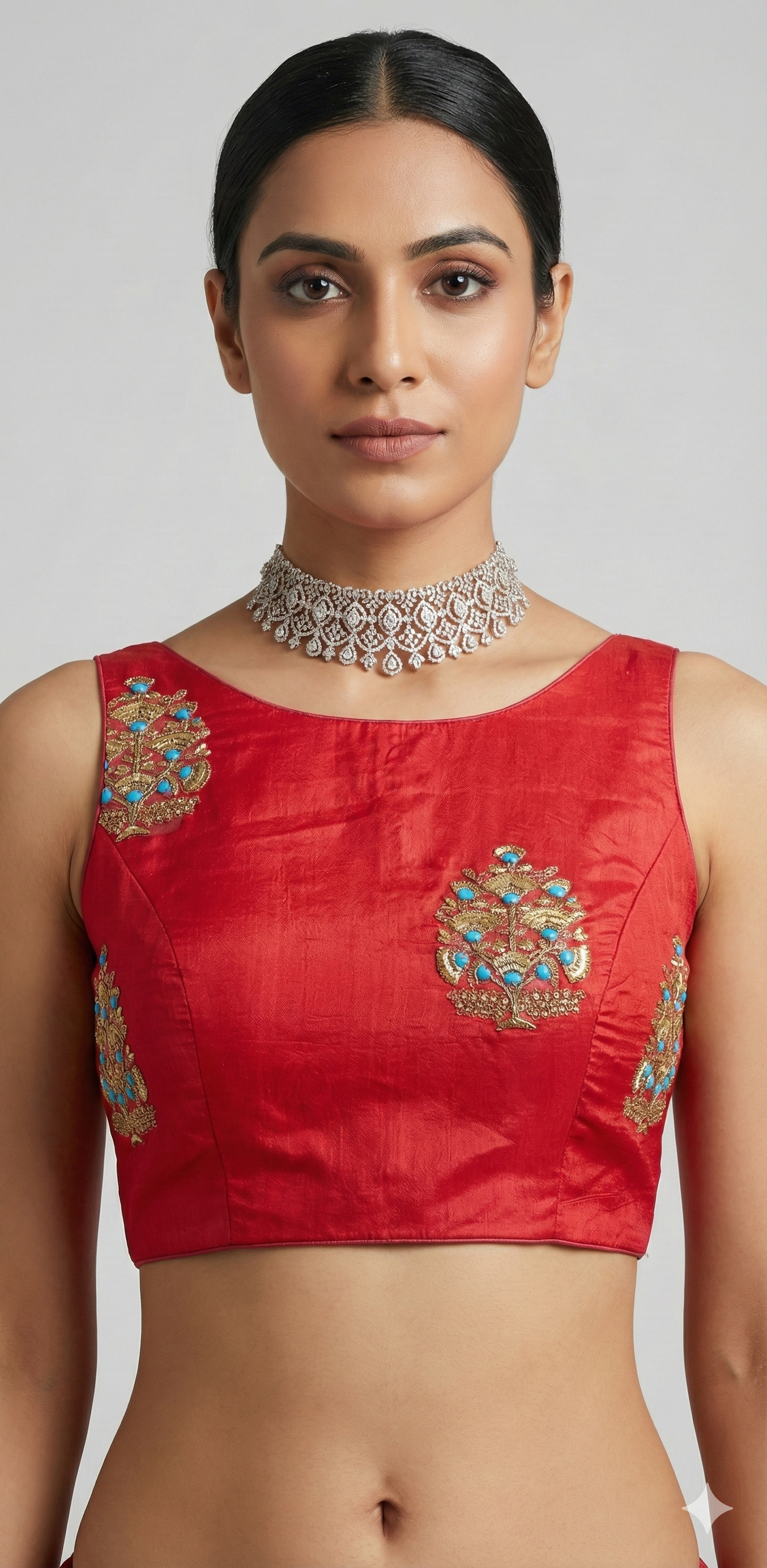 Red blouse