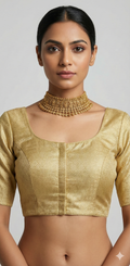 Gold brocade blouse