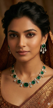 Necklace with earring