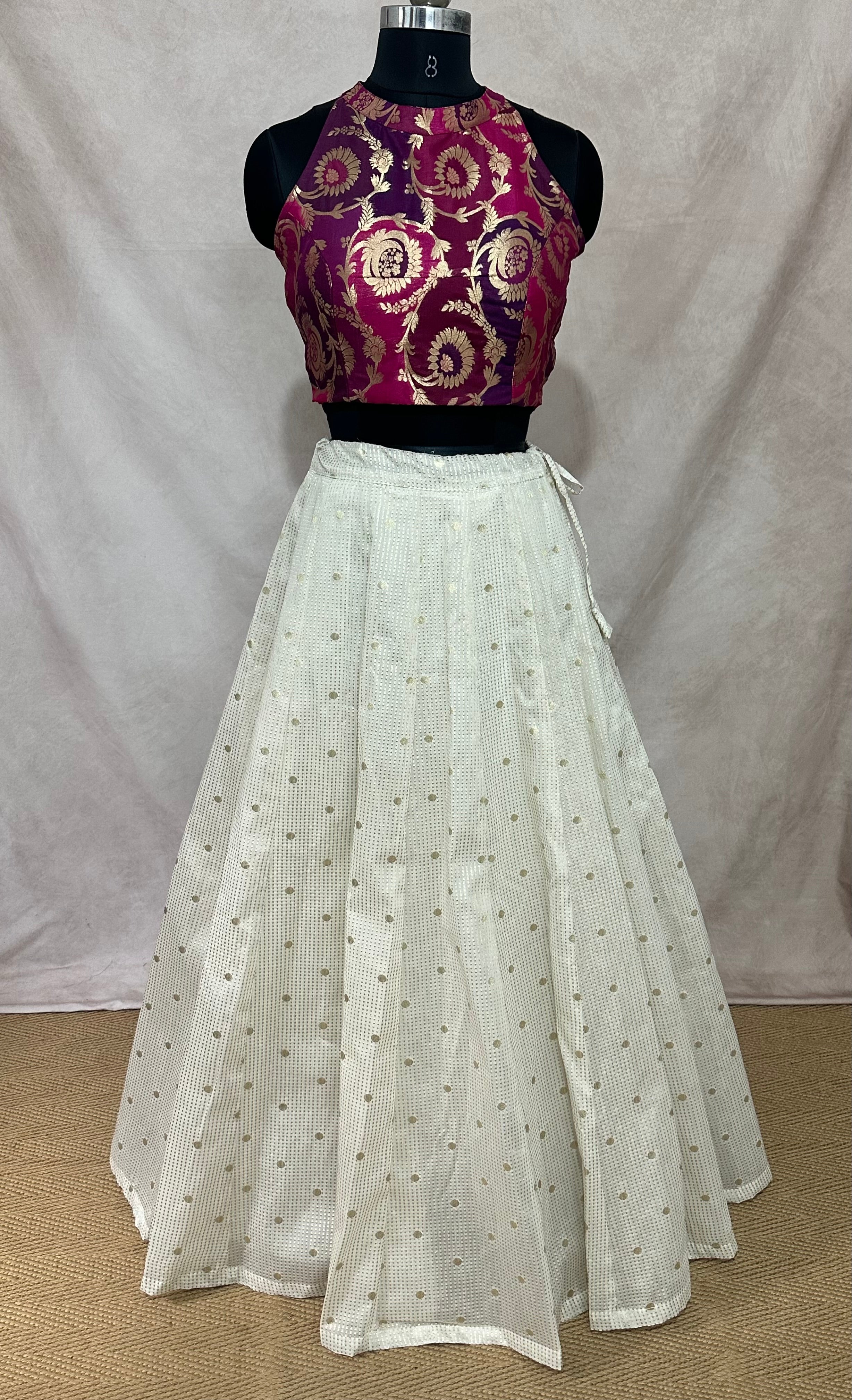 skirt and brocade blouse - 13 to 14 yr