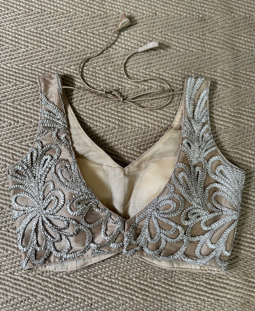 Gold designer blouse