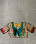 Green silk blouse