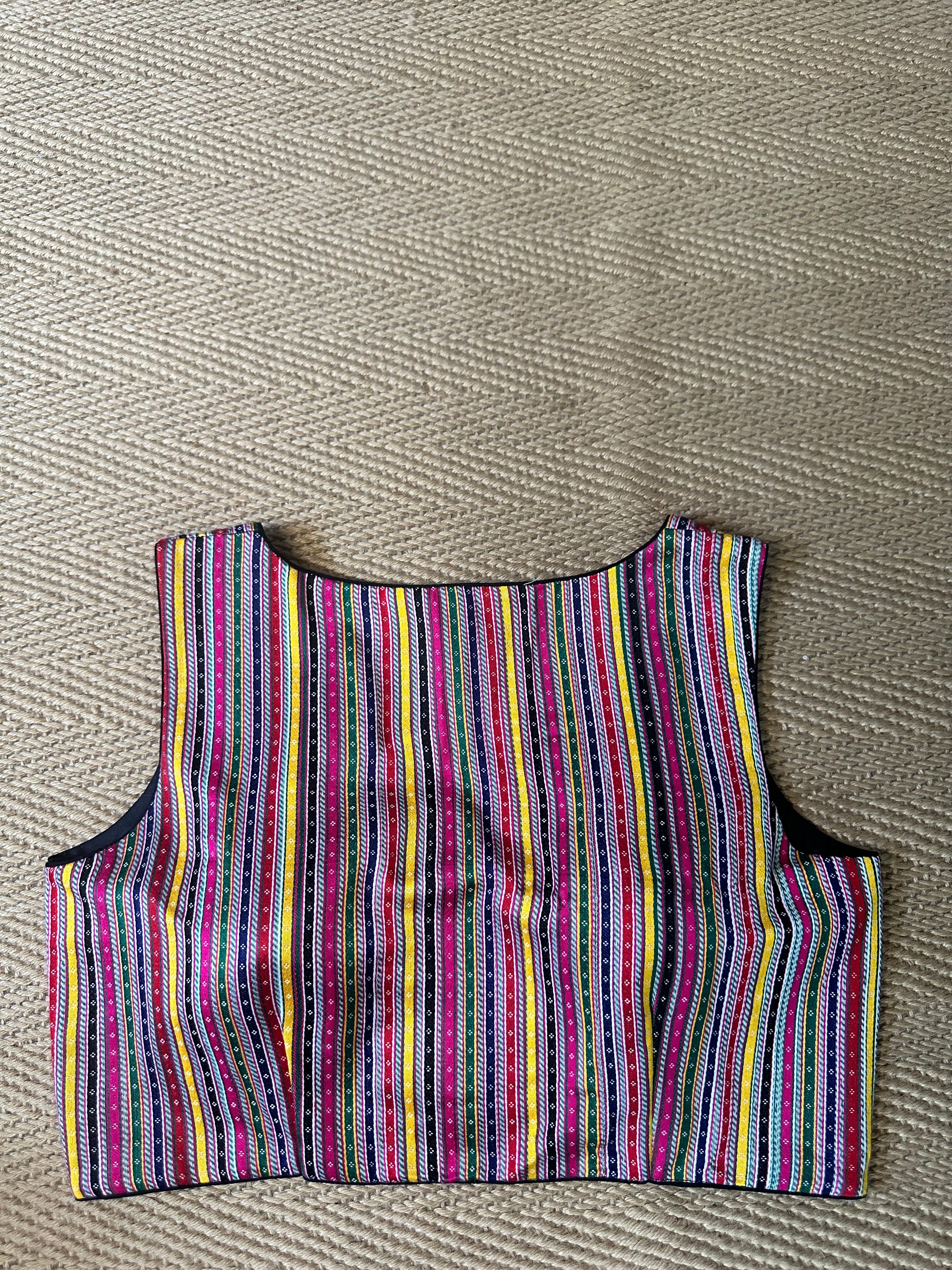 Multi color silk blouse