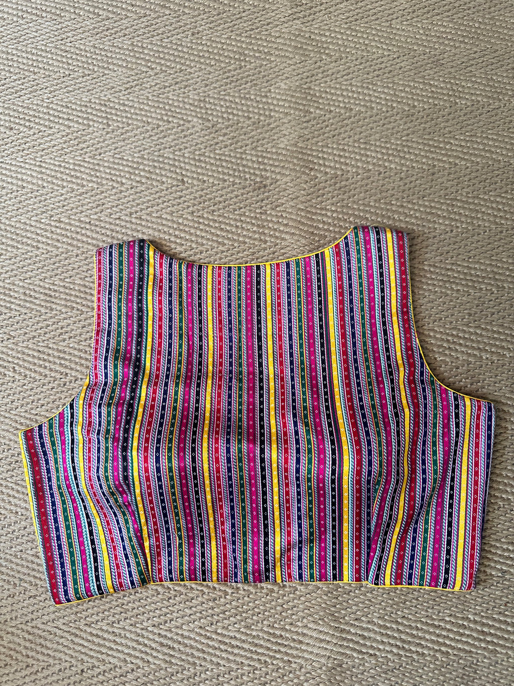 Multi color silk blouse