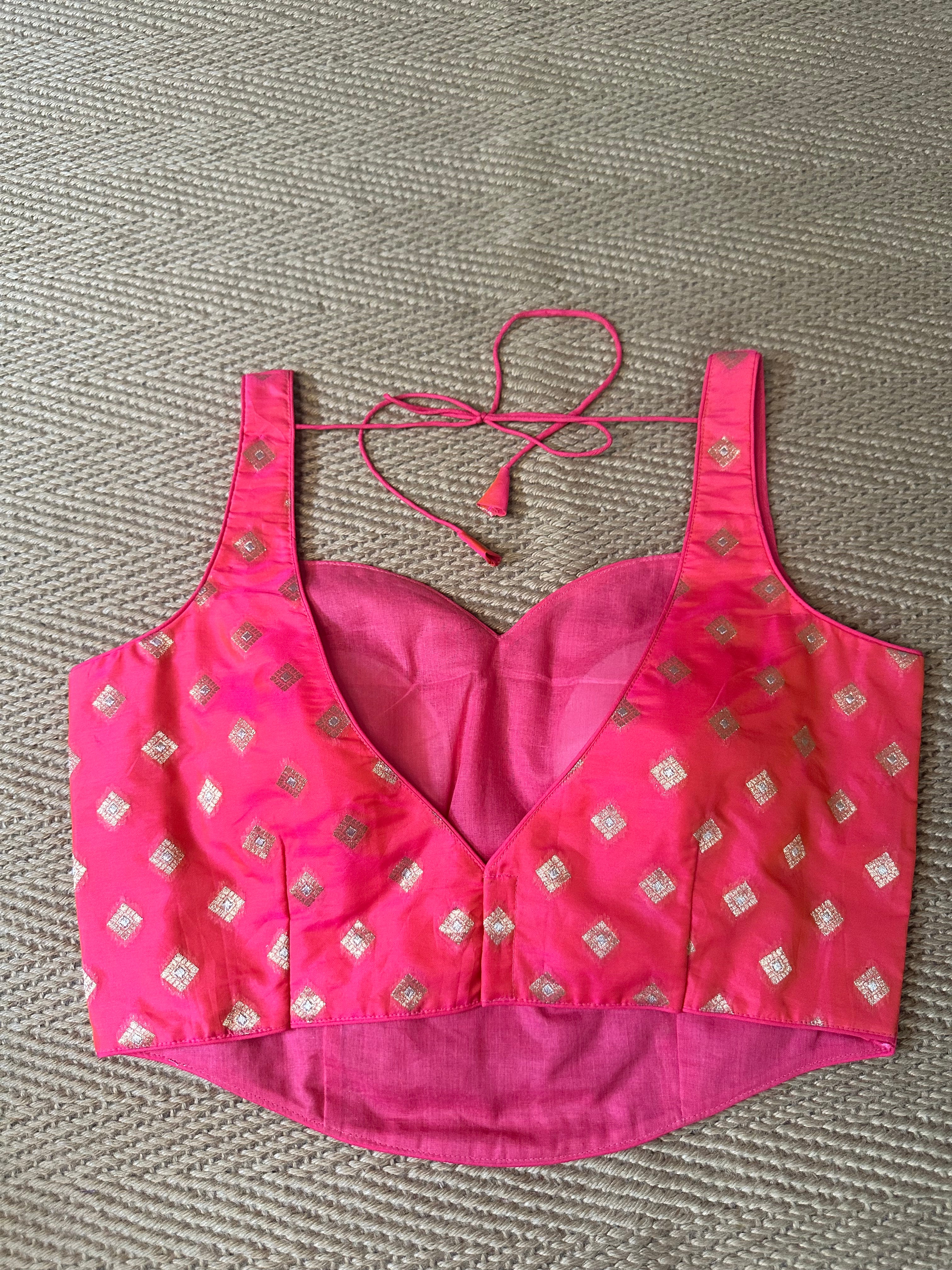 Peach Silk corset