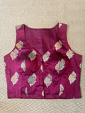 Marron silk long blouse