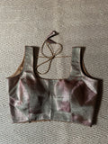 Copper tissue blouse
