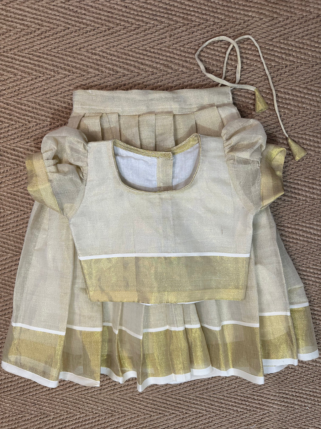 skirt and brocade blouse - 1yr