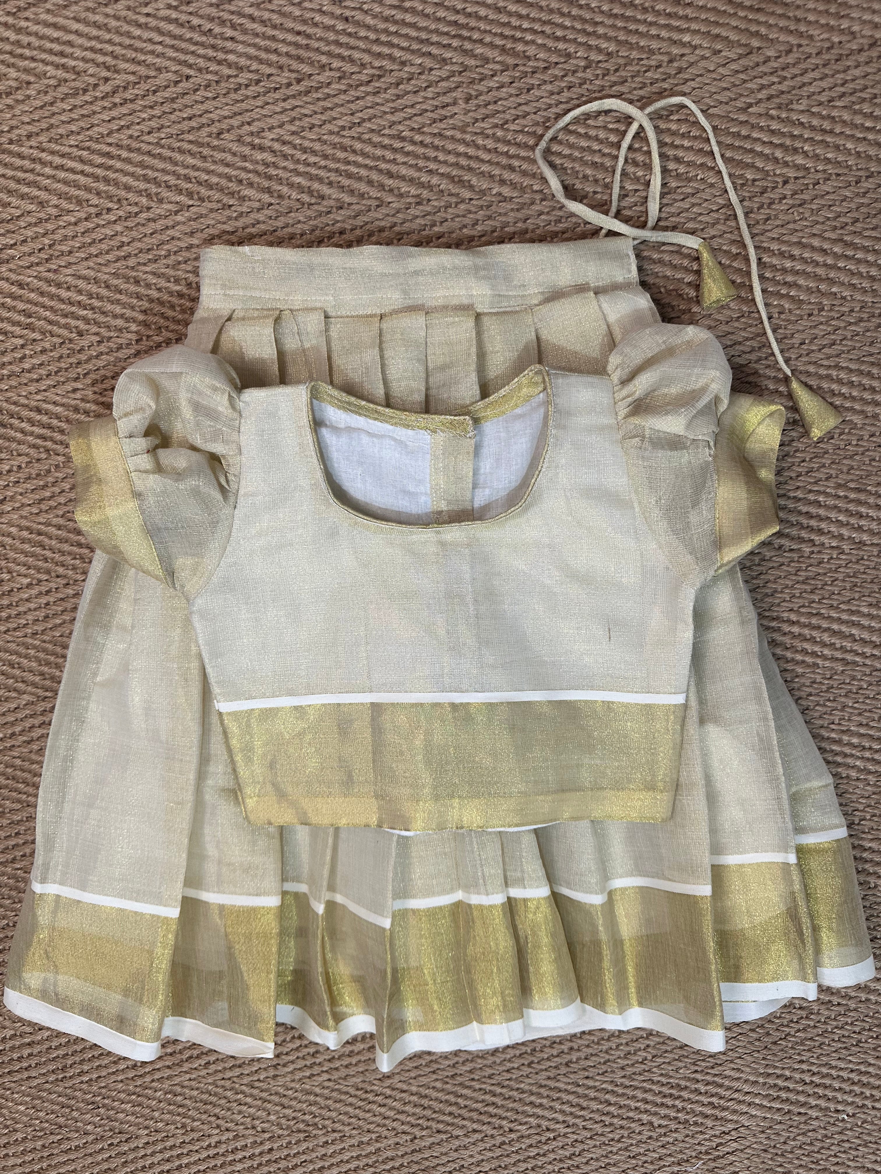 skirt and brocade blouse - 1yr