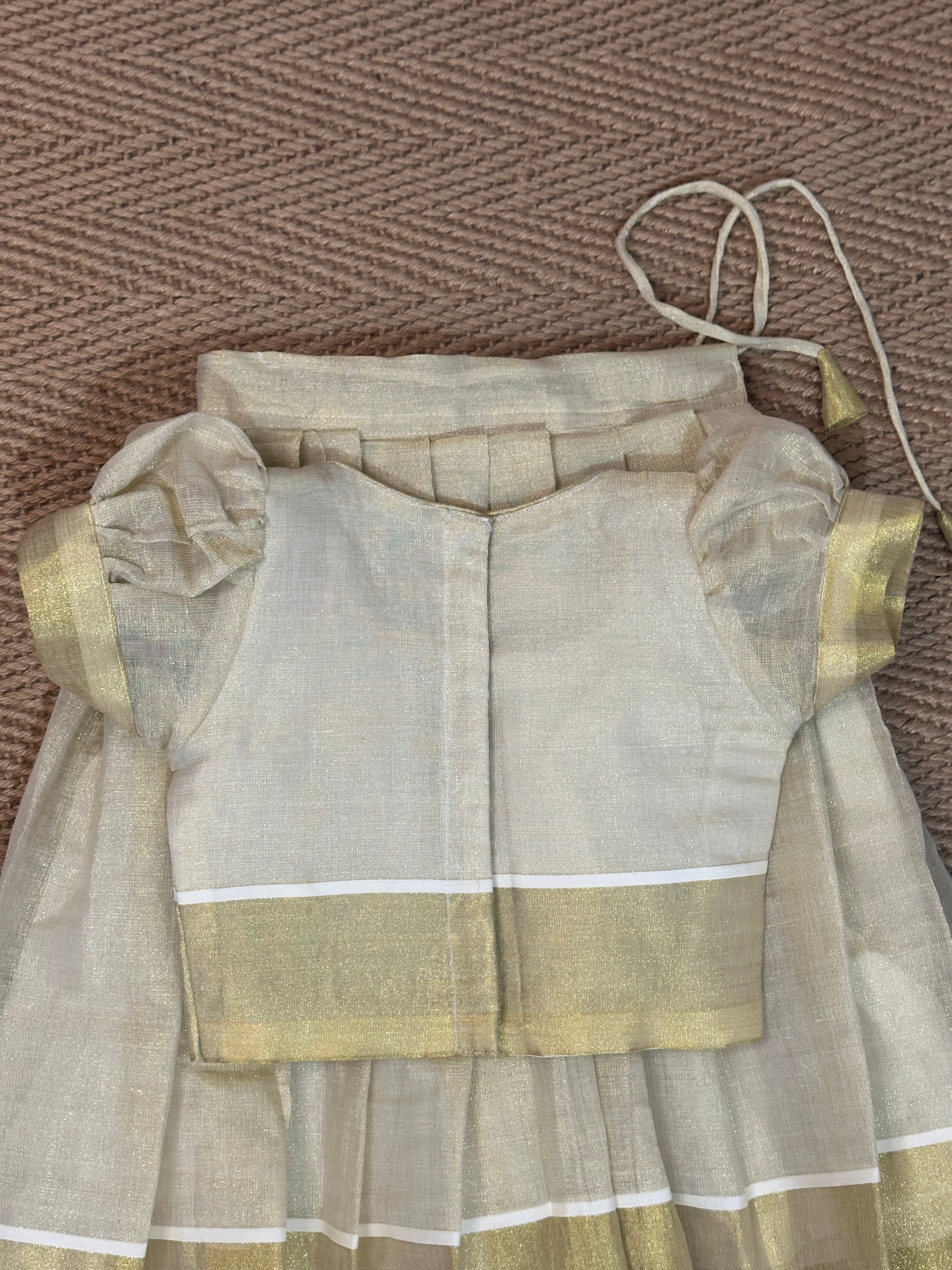skirt and brocade blouse - 1yr