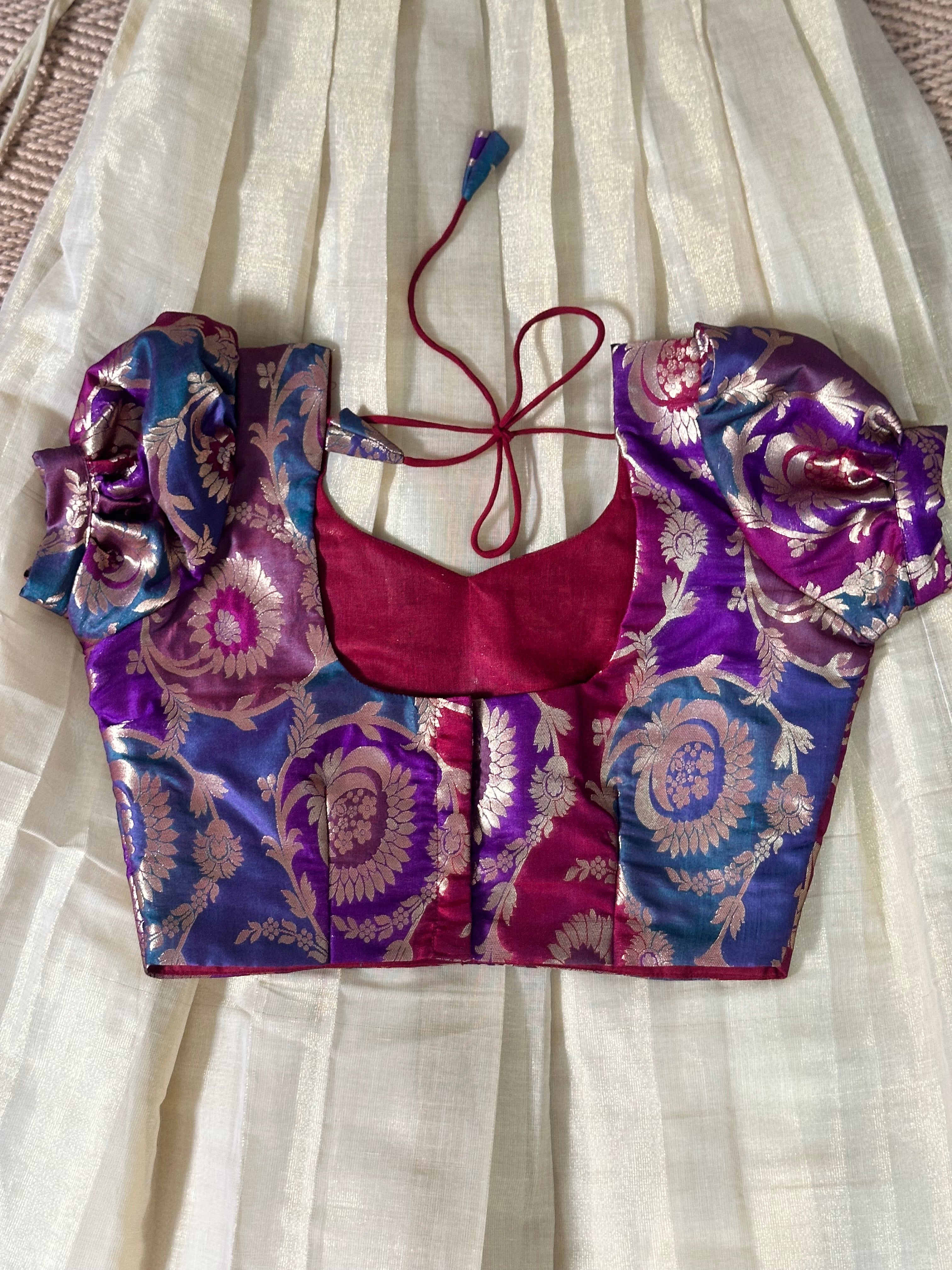 skirt and brocade blouse - 12 to 13 yr