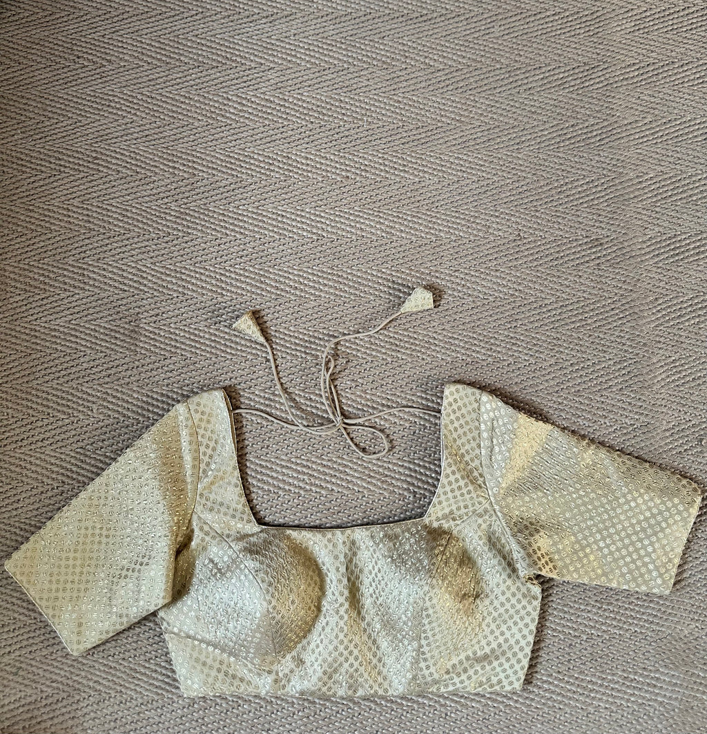 Gold brocade blouse