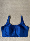 Navy blue sleeveless blouse