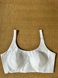 White sleeveless blouse