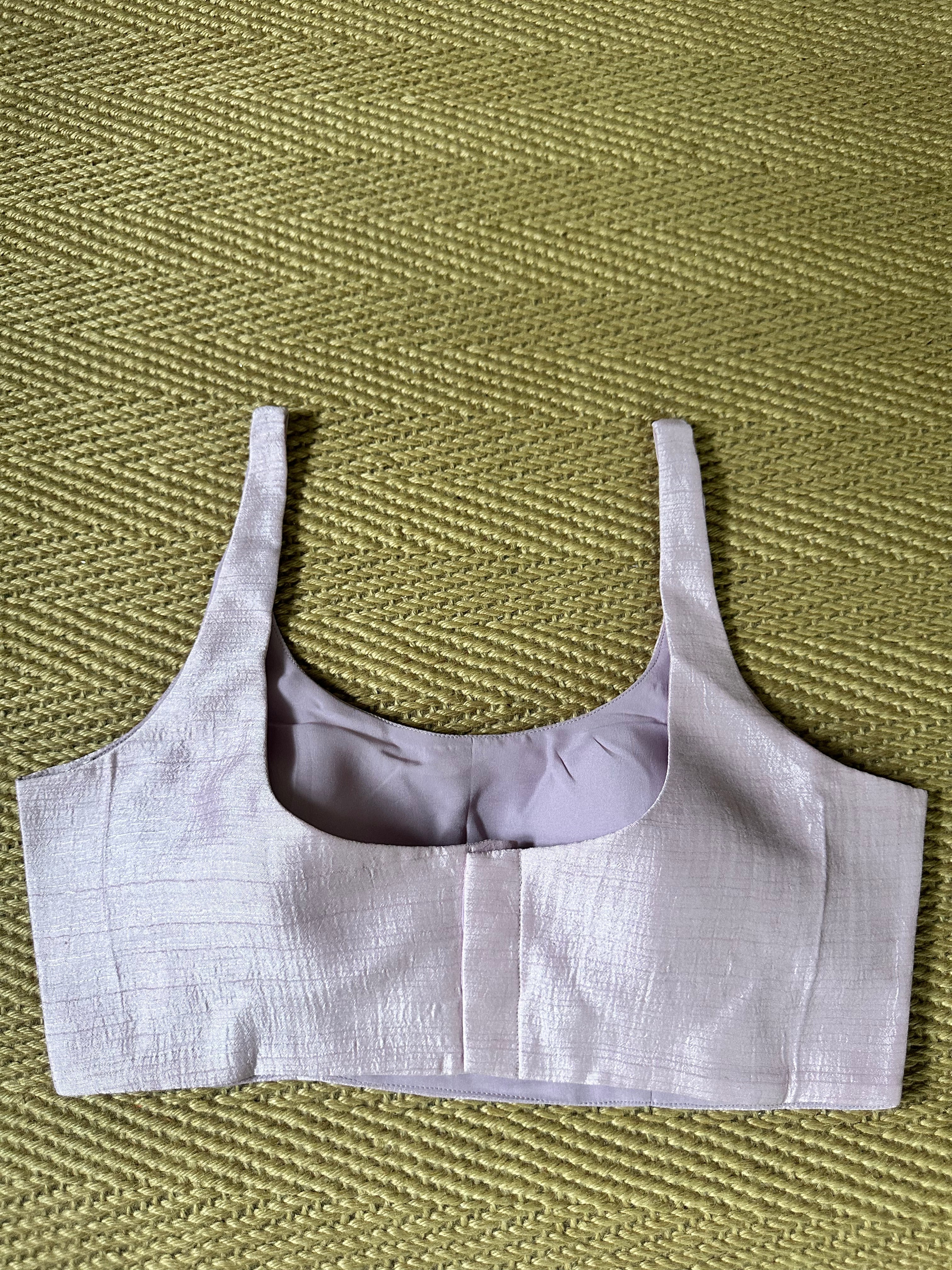 Lilac sleeveless blouse