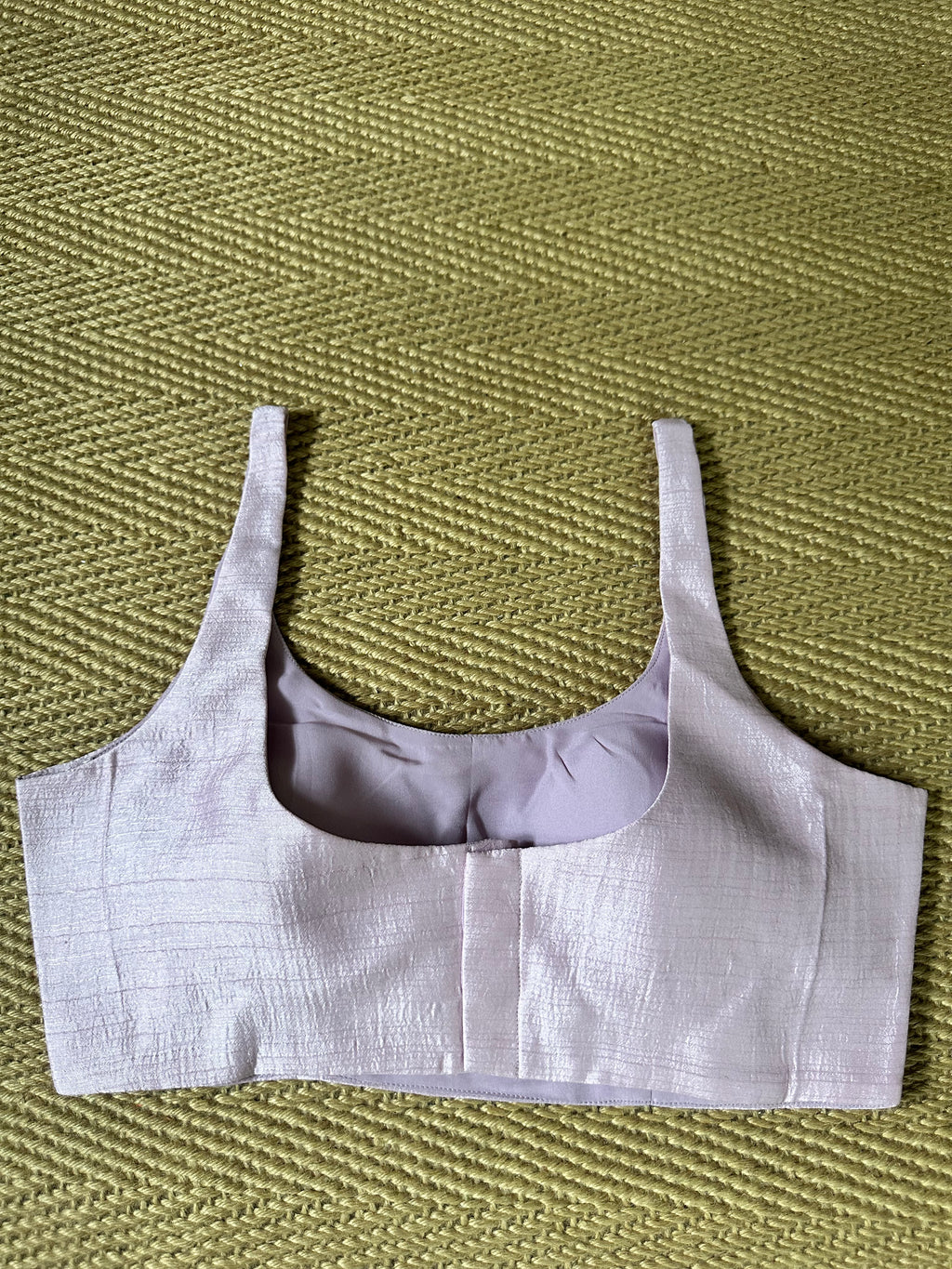 Lilac sleeveless blouse