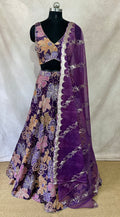 Purple Designer lehanga