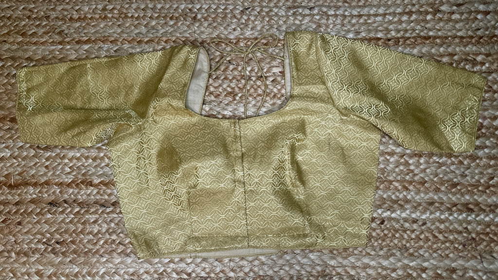 Gold brocade blouse