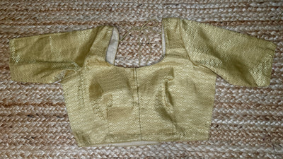 Gold brocade blouse
