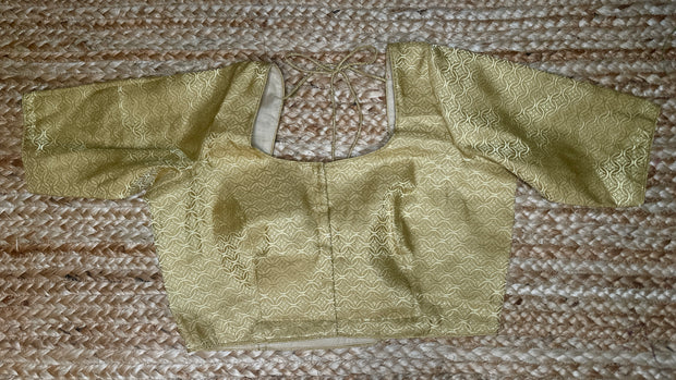 Gold brocade blouse