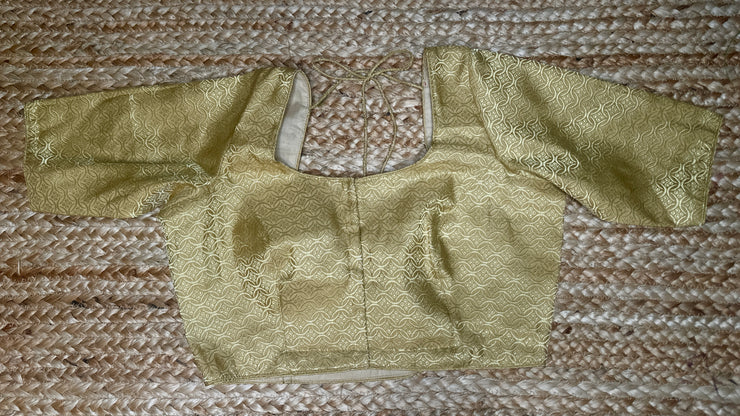 Gold brocade blouse