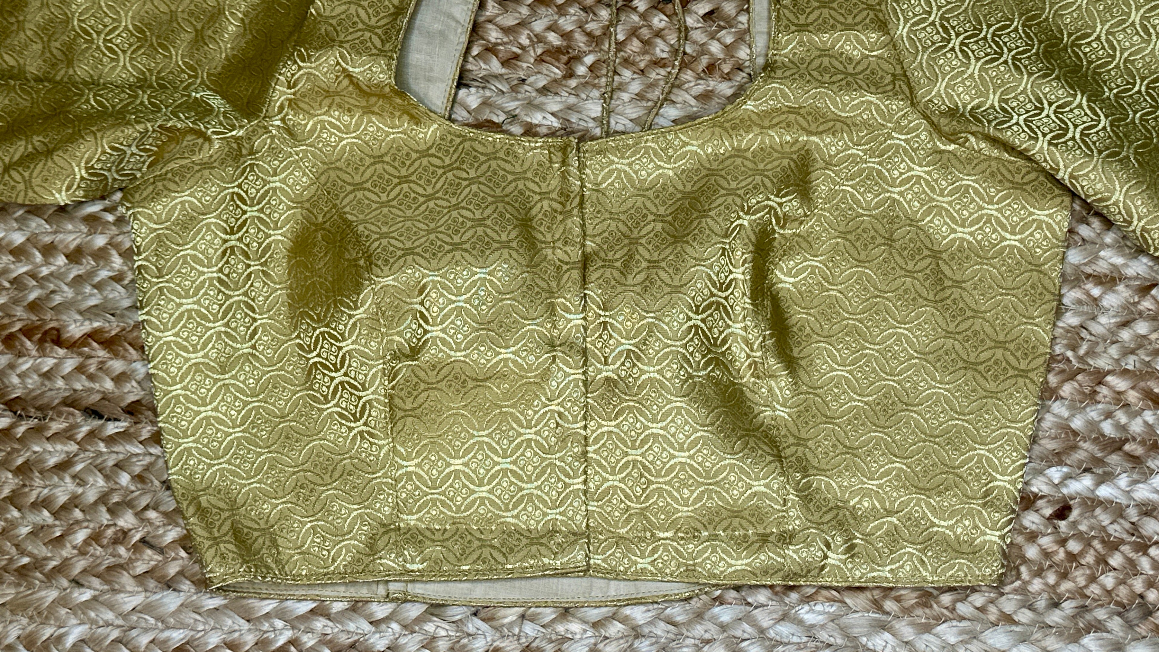 Gold brocade blouse