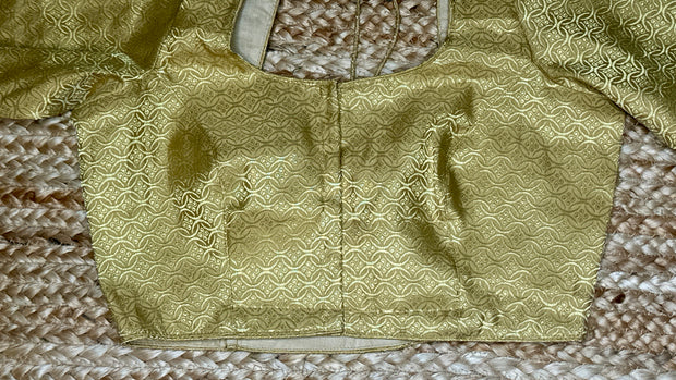 Gold brocade blouse