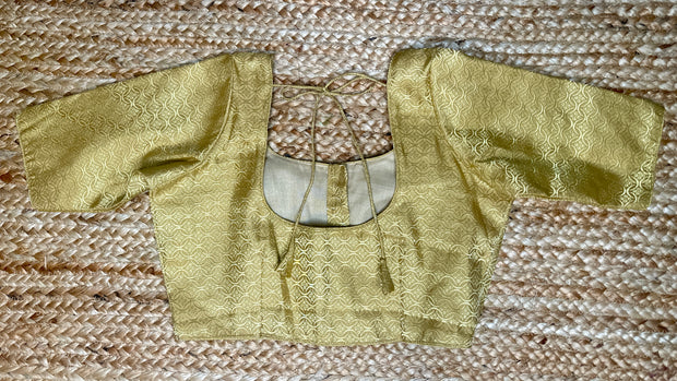 Gold brocade blouse