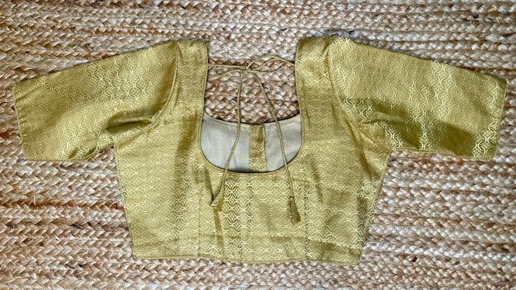 Gold brocade blouse
