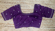 Purple blouse with hand work
