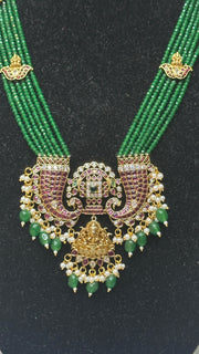 Long necklace with earring