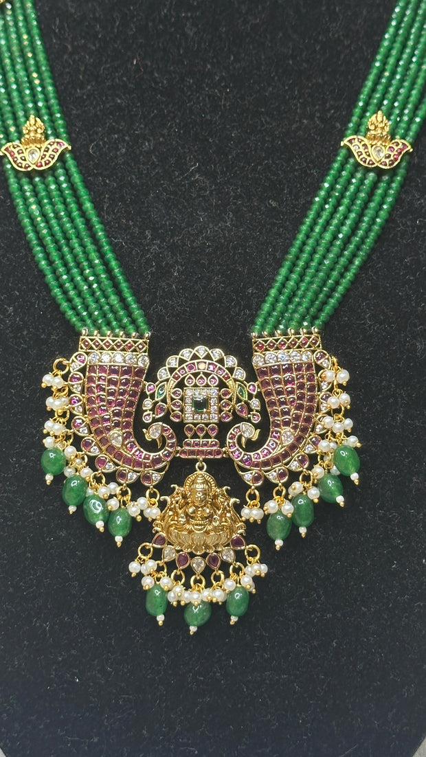 Long necklace with earring