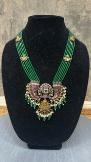 Long necklace with earring