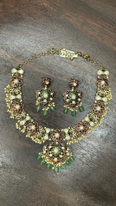 Necklace with earring