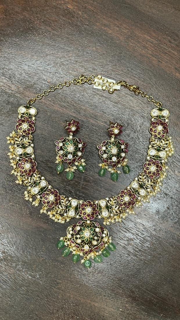 Necklace with earring
