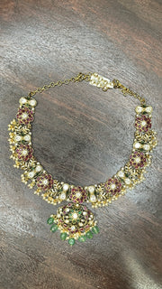 Necklace with earring