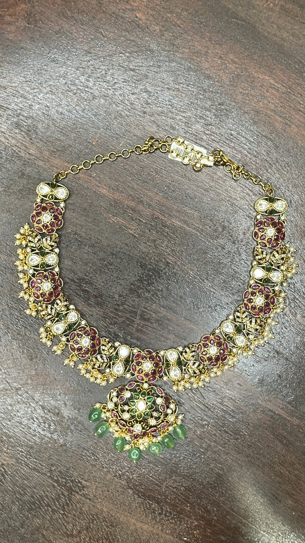 Necklace with earring