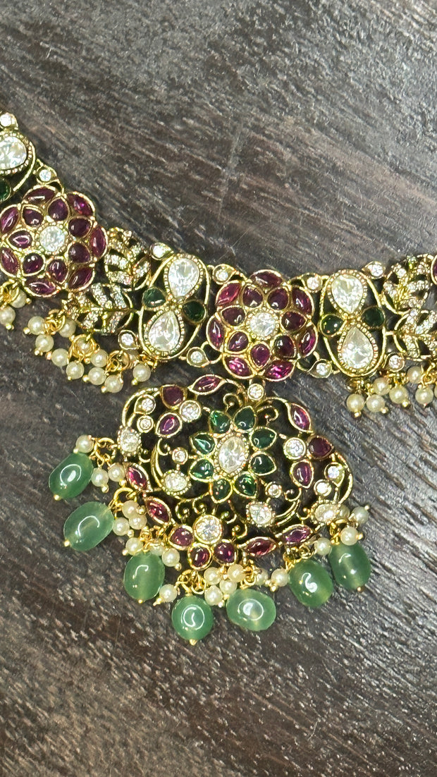 Necklace with earring