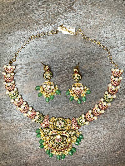 Necklace with earring