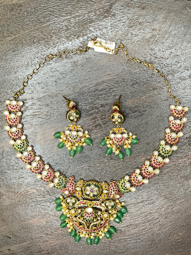 Necklace with earring