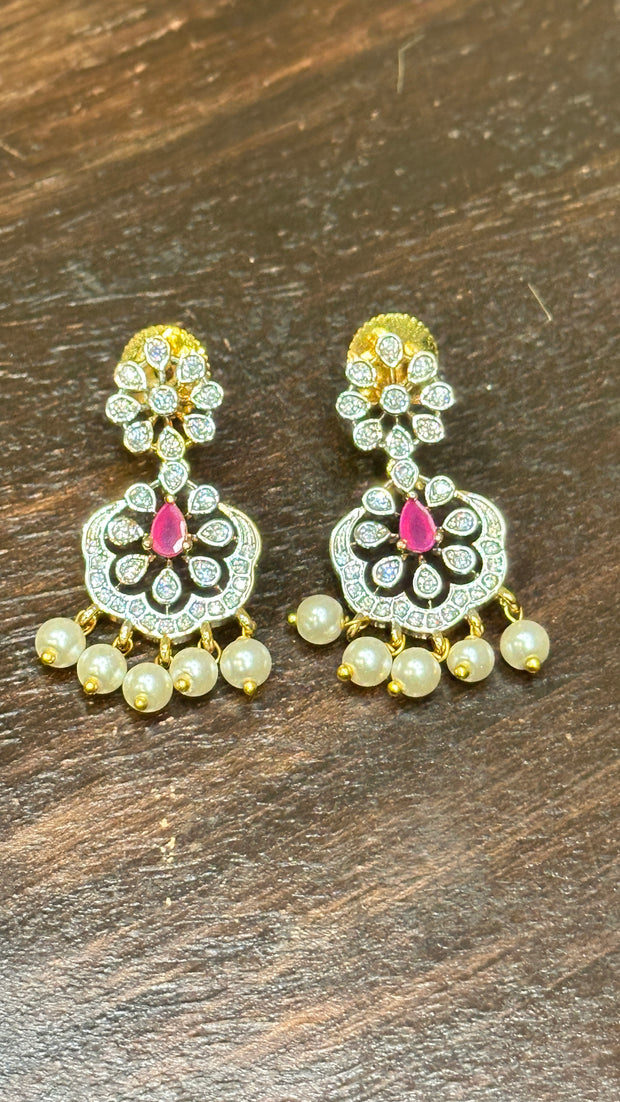 Necklace with earring