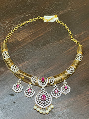 Necklace with earring