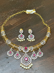 Necklace with earring
