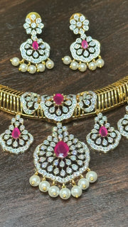 Necklace with earring