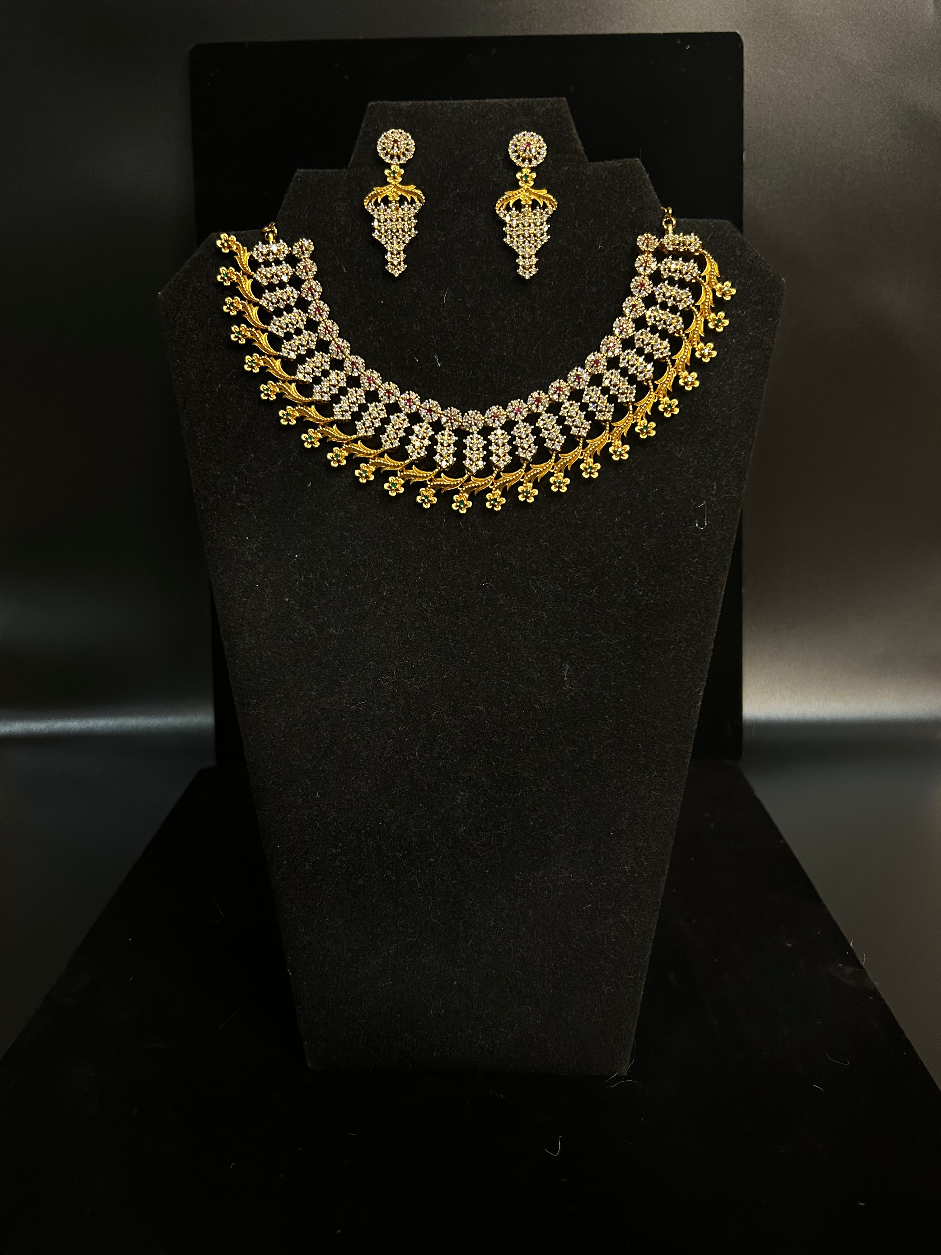 Necklace with earring