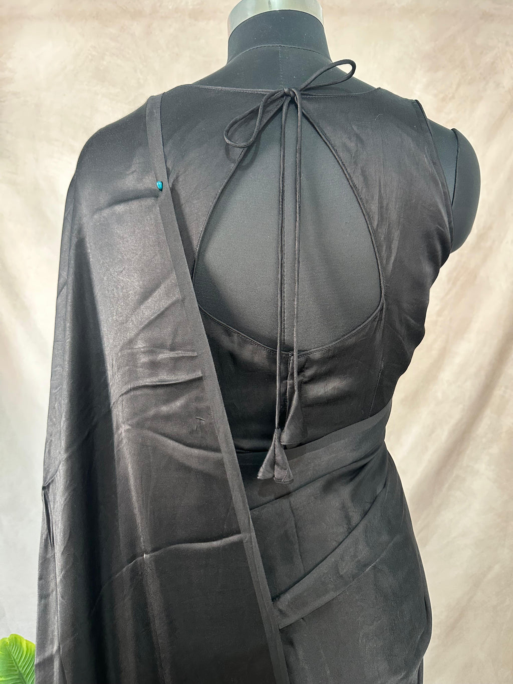 Black gajji silk saree with lagda patti pallu